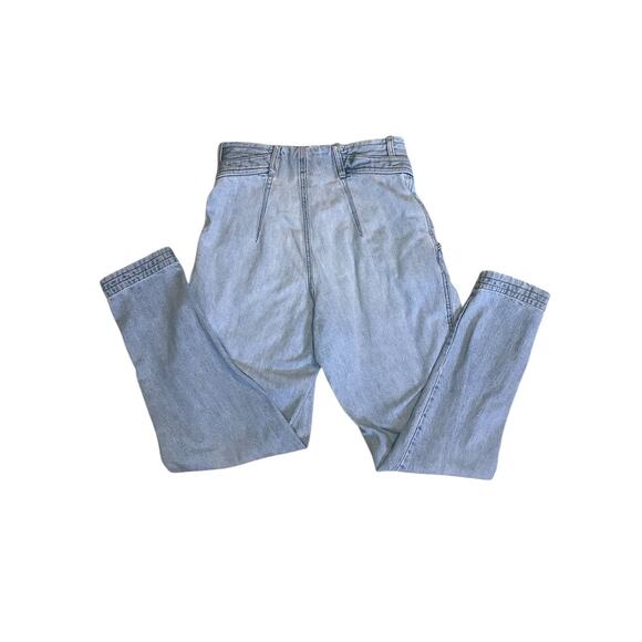 Vintage Z Cavaricci Pants Size 30 High Waisted Pleated Tapered Leg Parachute 80s - Picture 2 of 9